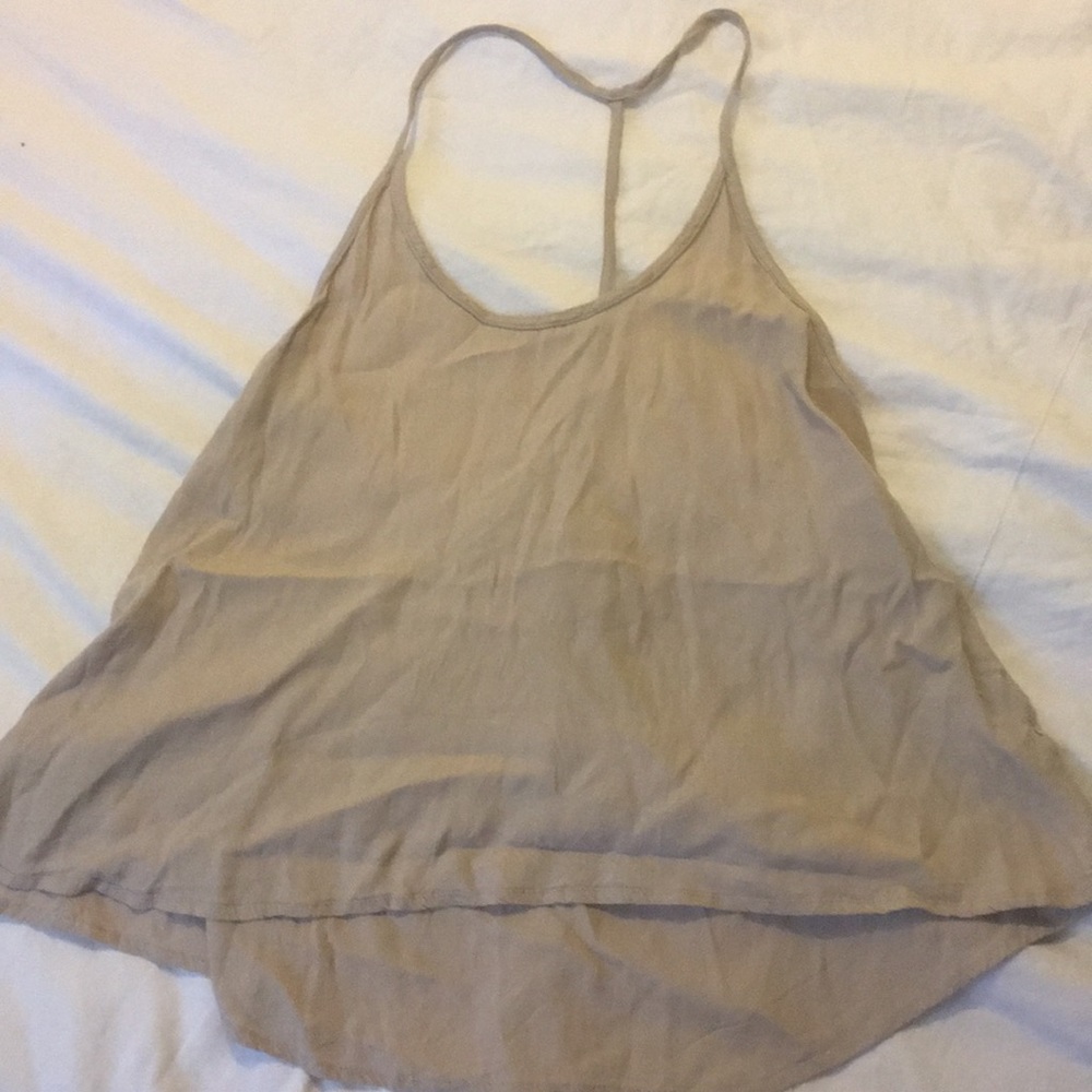 Tan Open Back Tank
